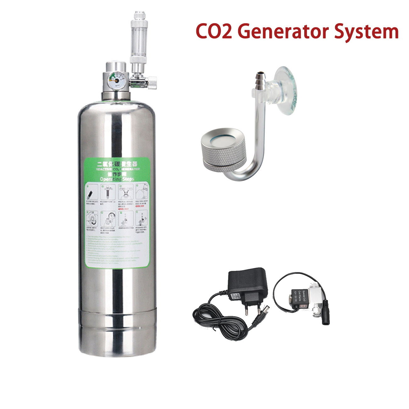 Aquarium Plant Delivery - Aquarium CO2 Generator system Kit Stainless