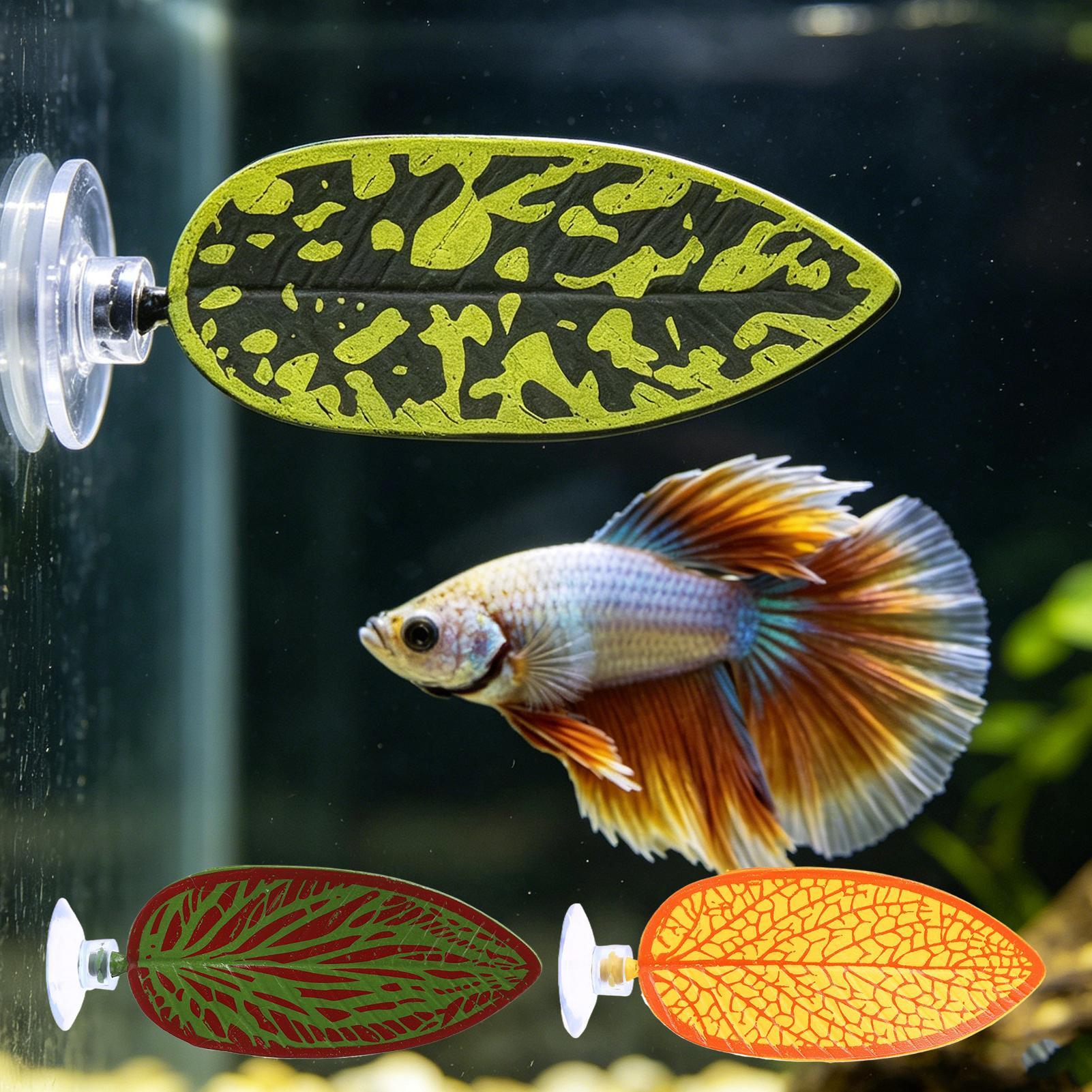 Planted Aquarium For Betta - 3Pcs Artificial Aquarium Leaf Plants Decor