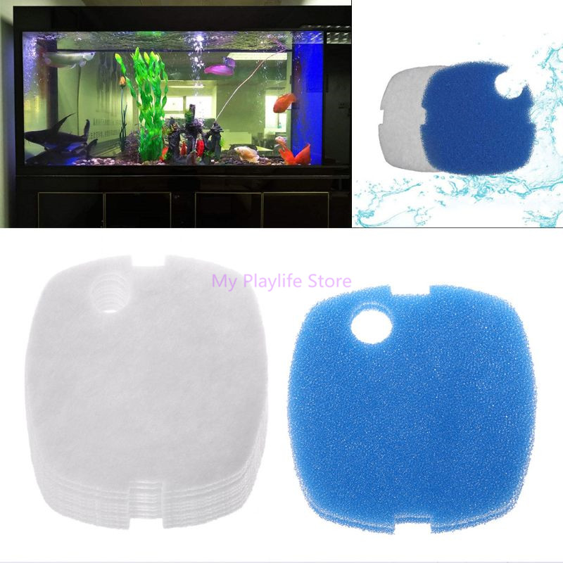 Aquarium Planted Filter - 10pcs Aquarium Filter Pads Sponge for