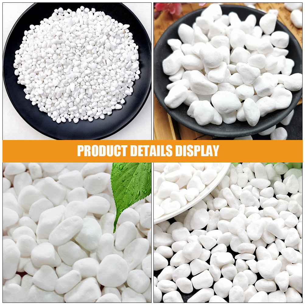 1Set White Decorative Stone Aq - Aquarium Plant Gravel ulasan dan harga