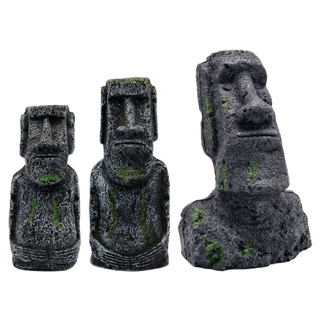 Aquarium Moai Statues Easter I - Aquarium Planting Ideas ulasan dan harga