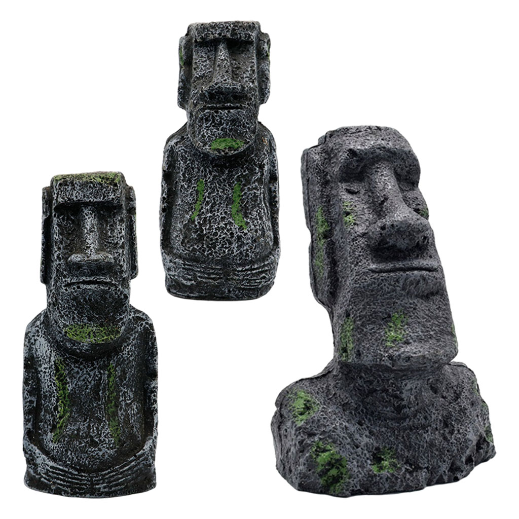 Aquarium Moai Statues Easter I - Aquarium Planting Ideas ulasan dan harga