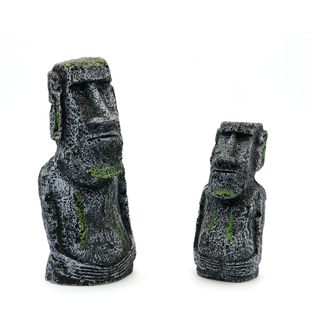 Aquarium Moai Statues Easter I - Aquarium Planting Ideas ulasan dan harga