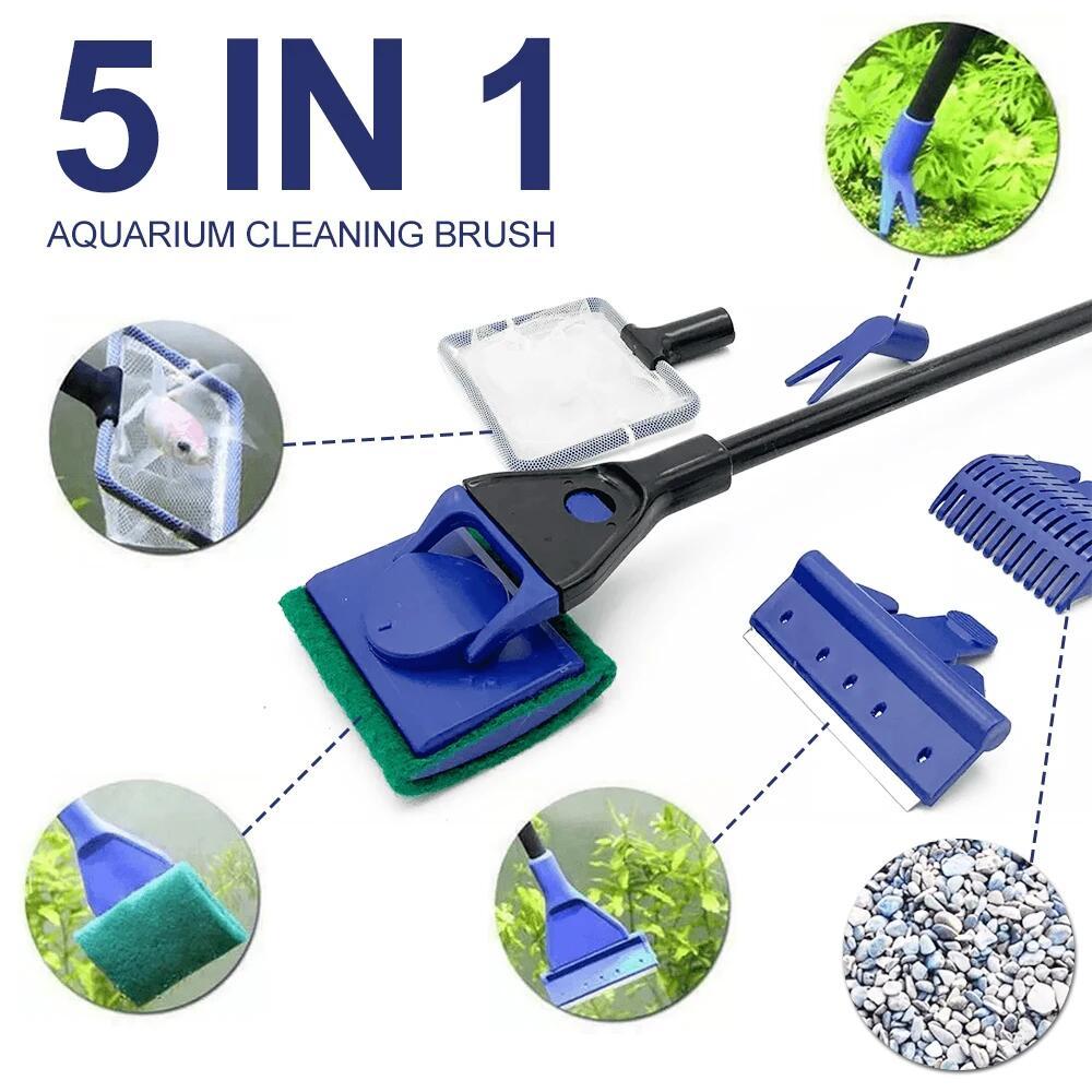 5in1 Aquarium Cleaning Tool Pl - Aquarium Plant Gravel ulasan dan harga