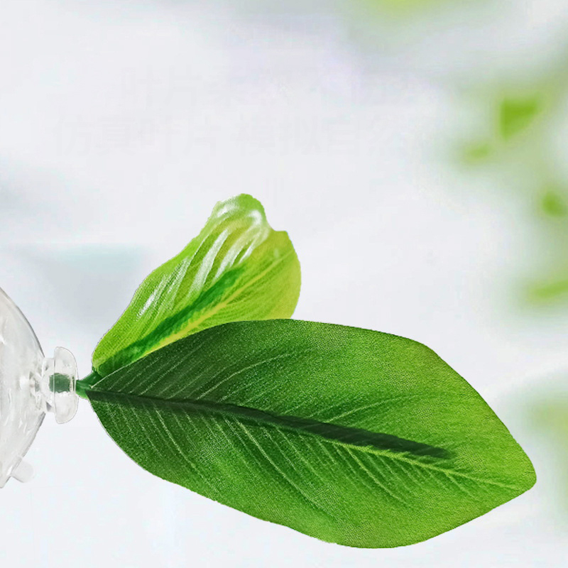 1 Pc Green Leaf Hammock For Be - Planted Aquarium For Betta ulasan dan harga
