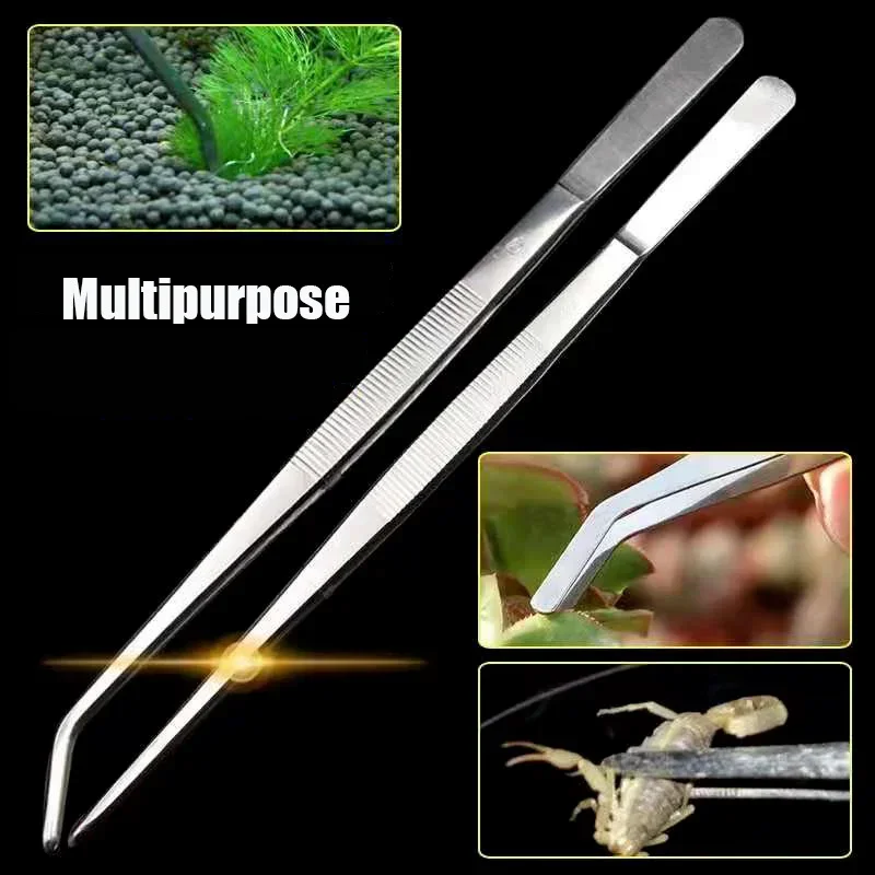 48cm Stainless Steel Tweezers  - Planted Aquarium Tool Kit ulasan dan harga