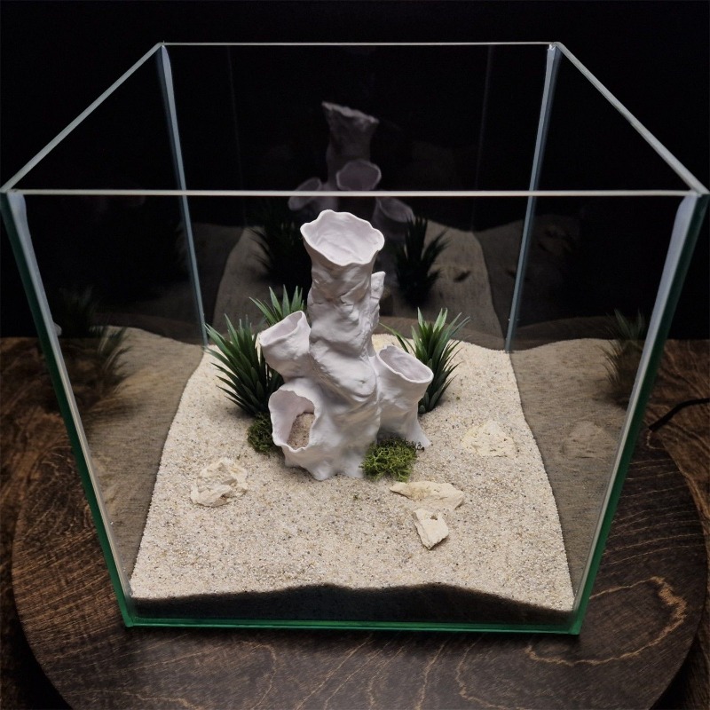 Hot Sale 3D Printed Coral Tunn - Planted Aquarium For Betta ulasan dan harga