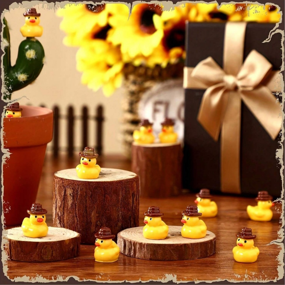 50Pcs Mini Resin Cowboy Ducks  - Aquarium Planting Ideas ulasan dan harga