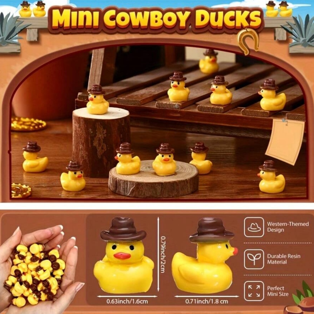 50Pcs Mini Resin Cowboy Ducks  - Aquarium Planting Ideas ulasan dan harga