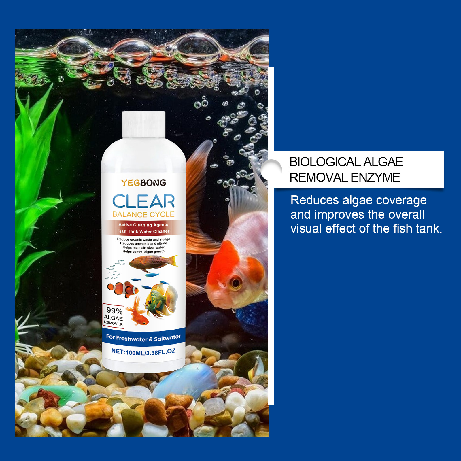 Aquarium Water Clarifier 100ml - Planted Aquarium Cleaning ulasan dan harga