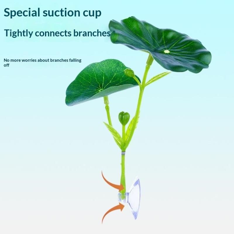 1Pc Green Leaf Betta Fish Hamm - Planted Aquarium For Betta ulasan dan harga