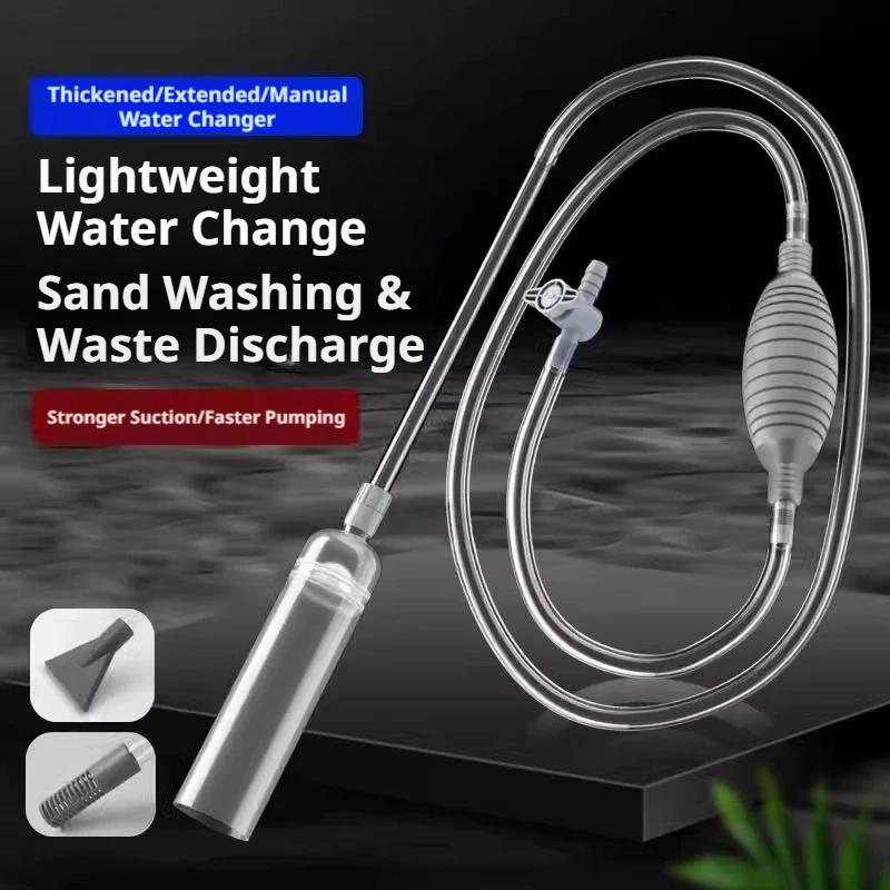 Manual Aquarium Siphon Fish Ta - Planted Aquarium Cleaning ulasan dan harga