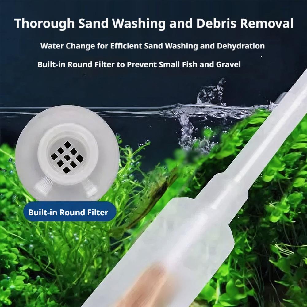 Manual Aquarium Siphon Fish Ta - Planted Aquarium Cleaning ulasan dan harga