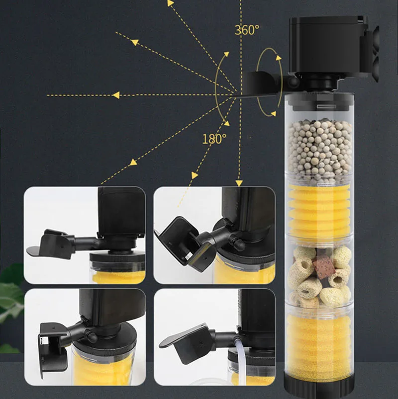 220V 50Hz Silent Filter for Aq - Aquarium Planted Filter ulasan dan harga