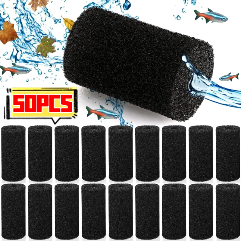 50/5x Pre Filter Sponge Aquari - Aquarium Planted Filter ulasan dan harga