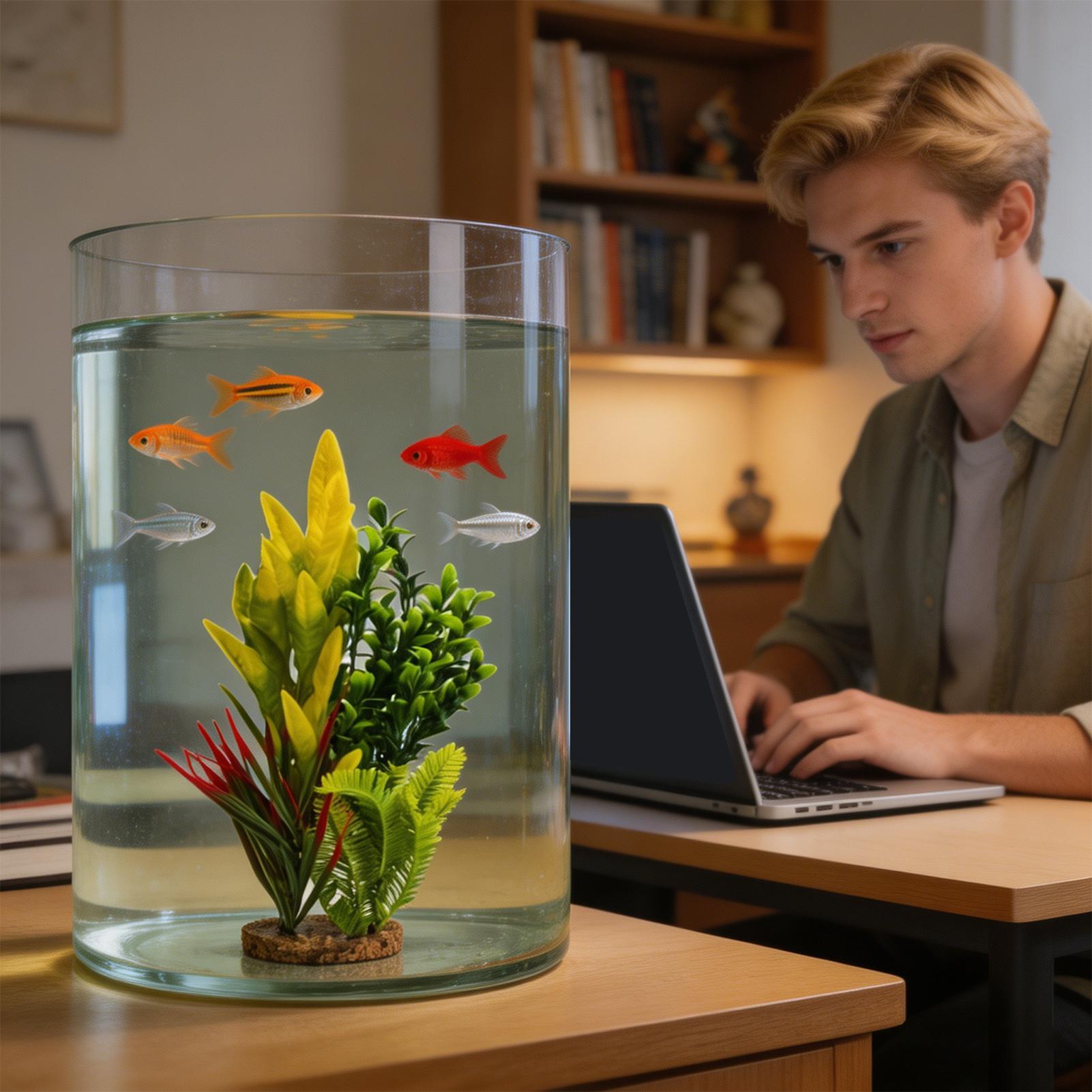 Artificial Aquarium Plants Shr - Planted Aquarium For Betta ulasan dan harga