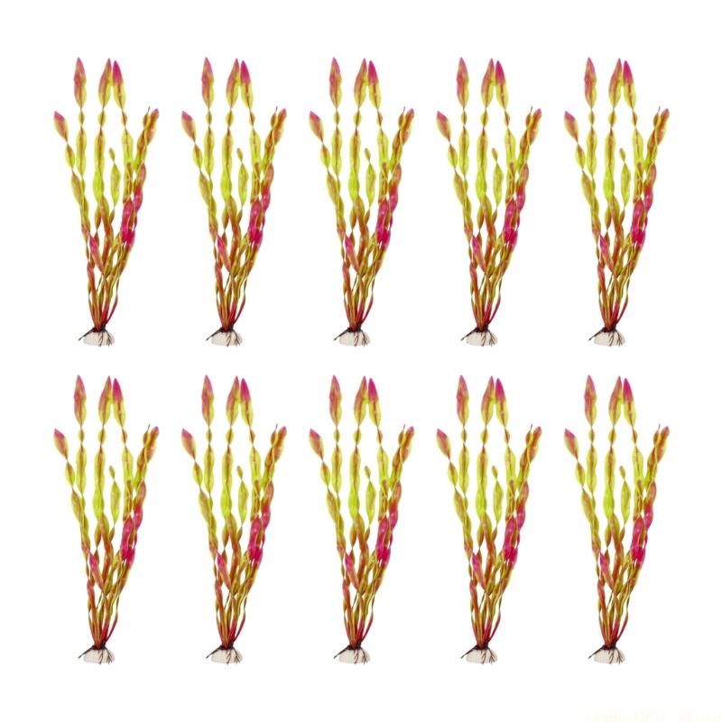 QX2E Set Of 10 Life Like Artif - Planted Aquarium Maintenance ulasan dan harga