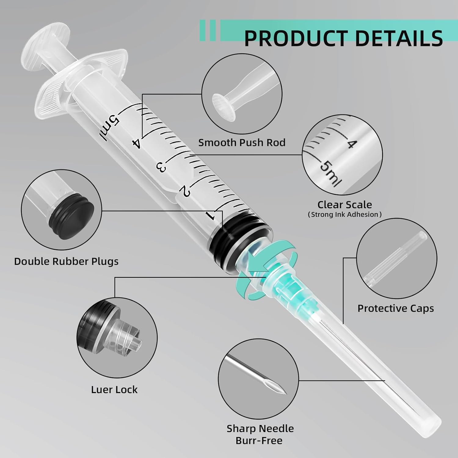 5ml Luer Lock Syringe, Suitabl - Aquarium Plant Delivery ulasan dan harga