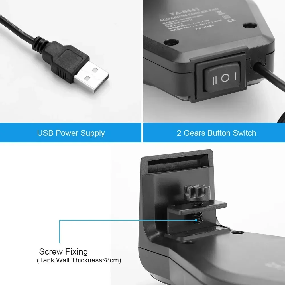 USB Aquarium Cooling Fan with  - Aquarium Plant Delivery ulasan dan harga