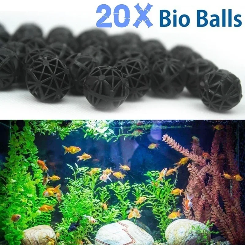 20Pcs 16mm Aquarium Filter Bio - Aquarium Plant Fertilizer ulasan dan harga