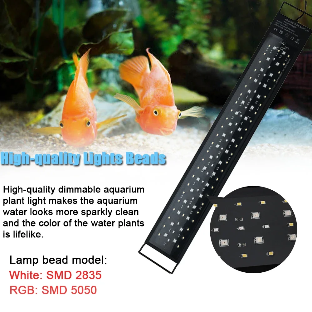 30-60cm Aquarium 24/7 Full Spe - Aquarium Plant Growth Light ulasan dan harga